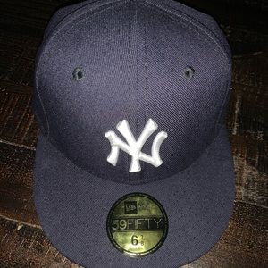 Dark Blue New York Fitted Hat (Authentic New Era)